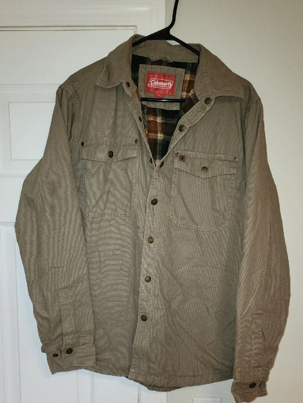 Coleman Work Jacket with Plaid Lining
